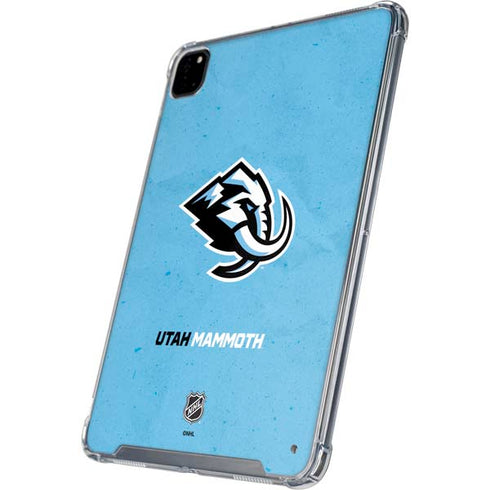 NHL Utah Mammoth Distressed Blue iPad Pro 12.9in (2020) Clear Case